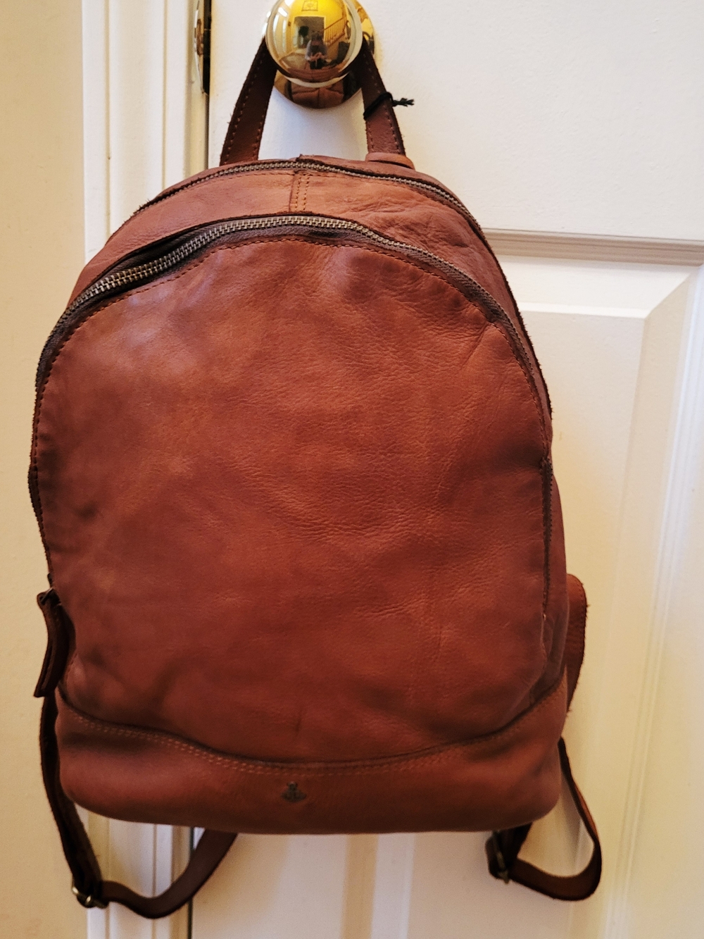 Harbour 2nd Cognac Brown Leather Backpack